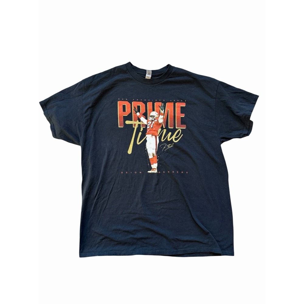 Deion Sanders Prime Time San Francisco Football Fan T‎ Shirt XL